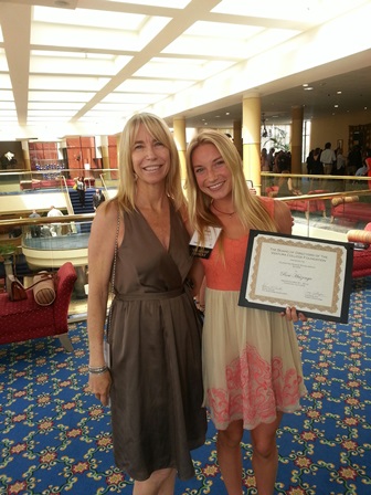 Rose Huizenga with mother Jennifer