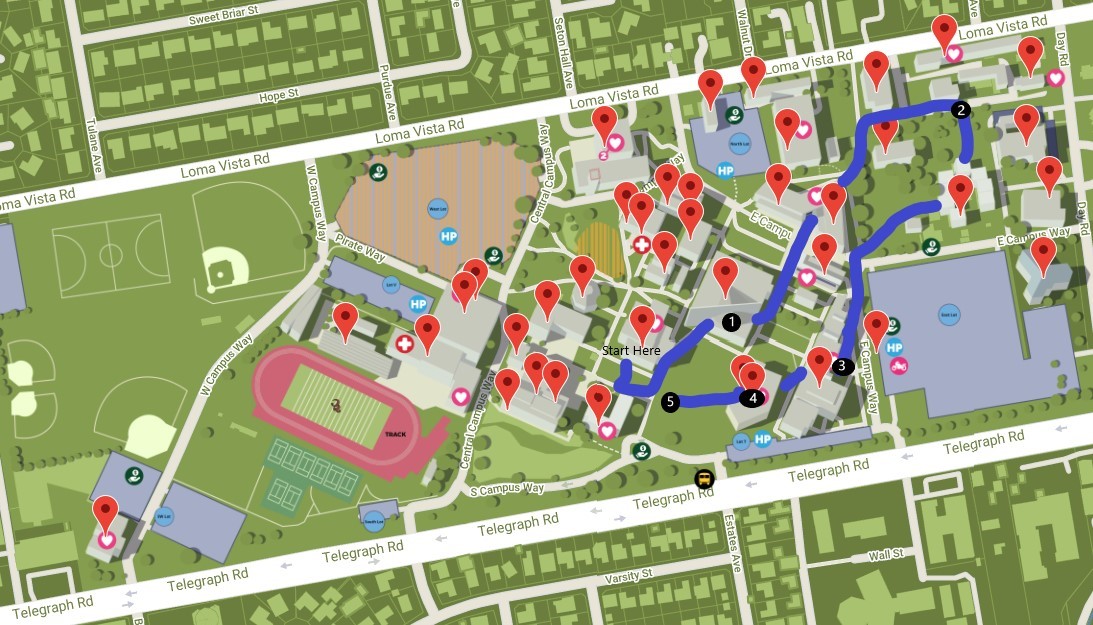 Science and Technology tour map.