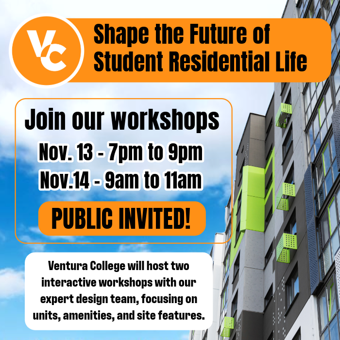 Shape the future of Student Residential life, Nov. 13 7 to 9pm, Nov 14, 9am to 11am