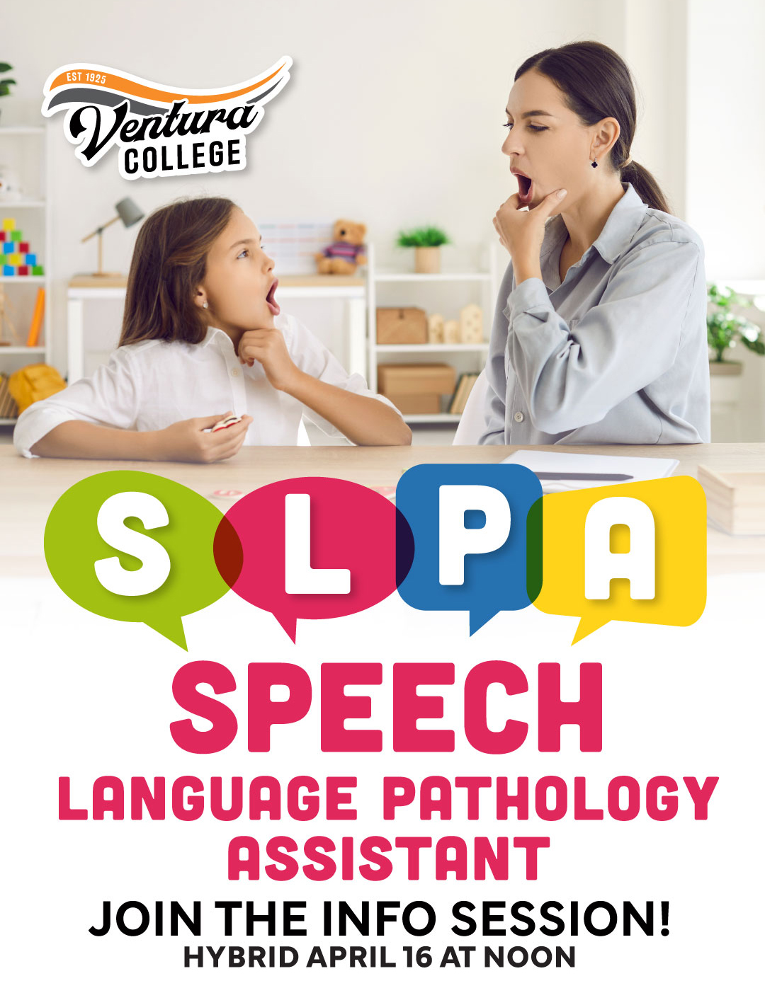 Speech pathology assistant, join the information sessions