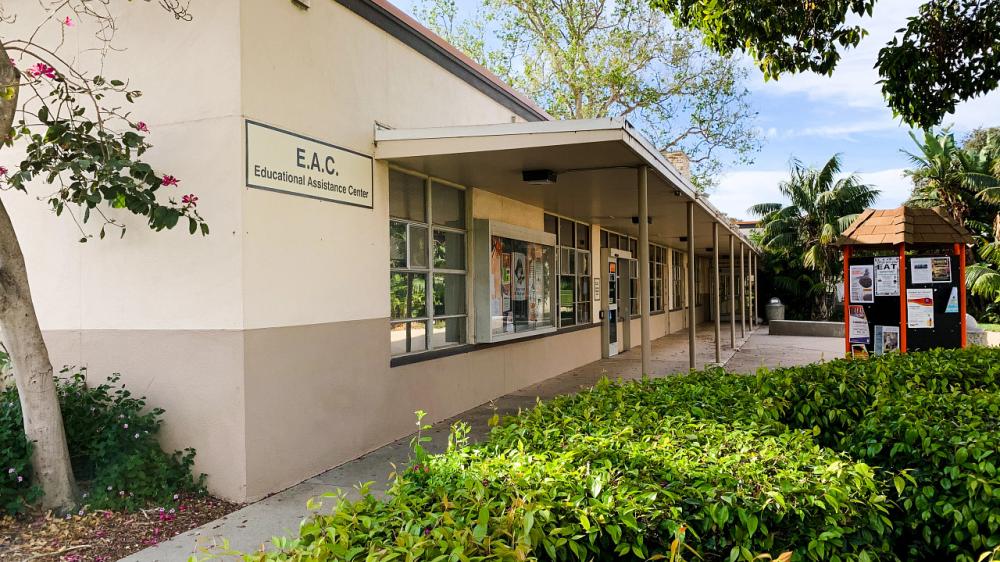 Outside of the EAC offices, located in the east wing of the ADM Building